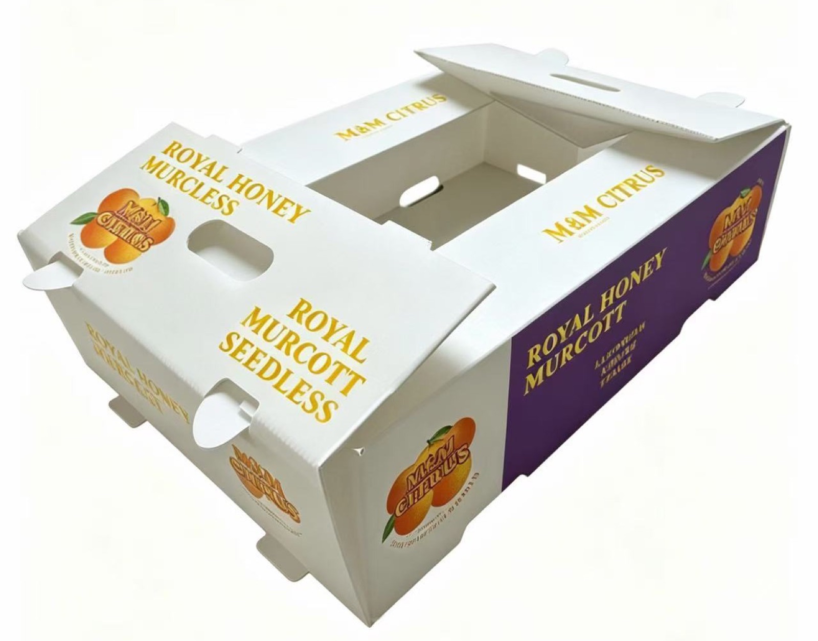 Manufacturer fruit and vegetable box configuration
