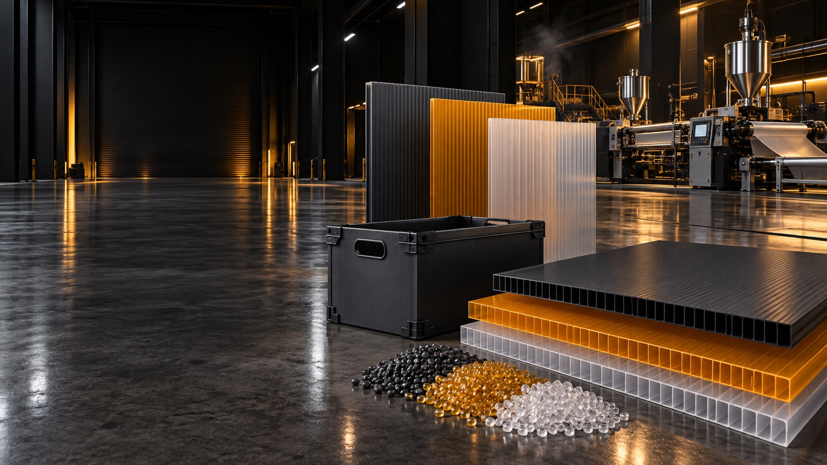 Integrated PP sheet manufacturing line